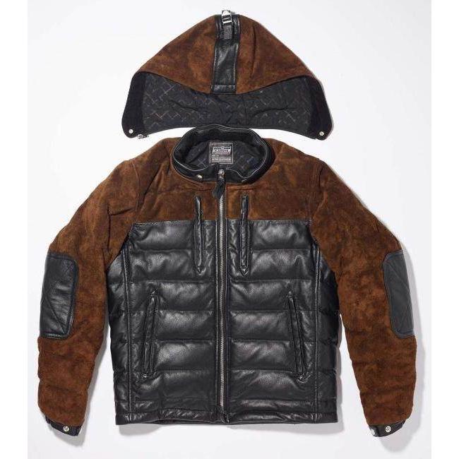 KADOYA DH LEATHER DOWNフーデッドレザーダウンジャケット KADOYA カドヤ 【K'S LEATHER＆K'S PRODUCT】DH LEATHER DOWN