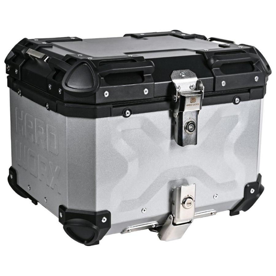 HARDWORX ハードワークス アルミトップケース 45L カラー：シルバー