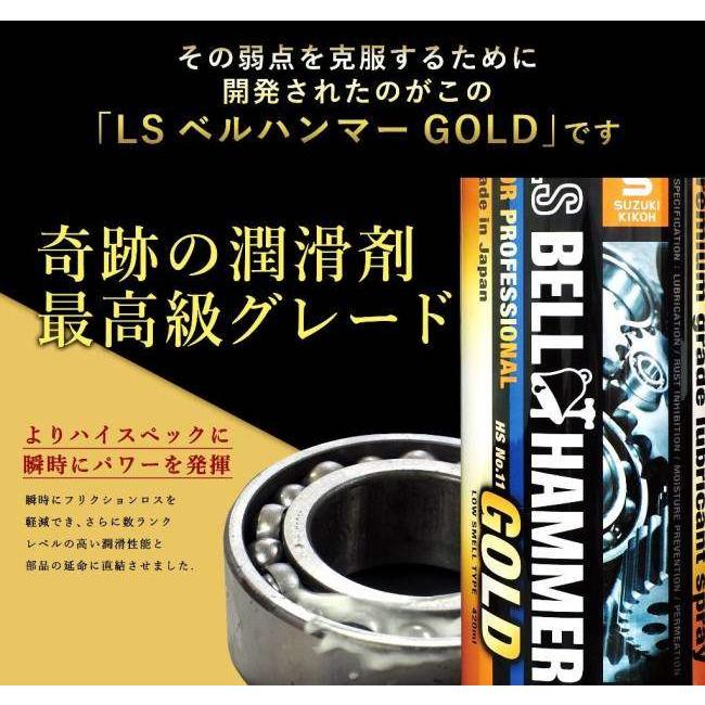 スズキ機工 スズキキコウ LS ベルハンマー ゴールド グリース No.0(BELL HUMMER GOLD) 50mlボトル｜webike02｜13