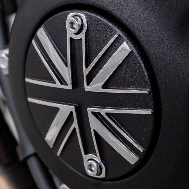 Motone Customs モートーンカスタムズ スロットルボディカバー ユニオンジャック カラー：ブラック／ポリッシュ TRIUMPH トライアンフ スロットルボディ | ブランド登録なし | 10