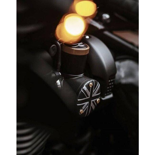 Motone Customs モートーンカスタムズ スロットルボディカバー ユニオンジャック カラー：ブラック／ポリッシュ TRIUMPH トライアンフ スロットルボディ | ブランド登録なし | 05