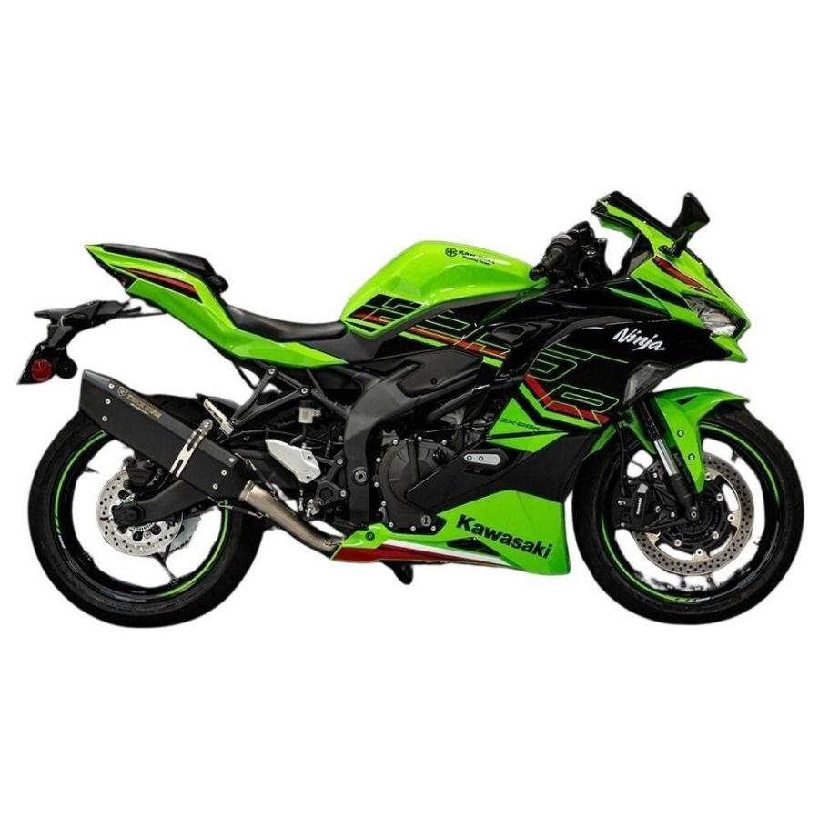 TRICKSTAR トリックスター フルエキゾーストマフラー IKAZUCHI(イカヅチ) 政府認証 サイレンサータイプ：IKAZUCHI ブラックエディション Ninja ZX-25R マフラー | TRICK STAR