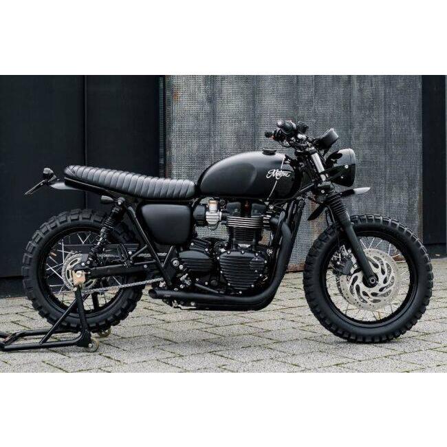 Motone Customs モートーンカスタムズ シート VIPER リブ カラー：ブラック BONNEVILLE T100 T120 STREET TWIN SPEED 900 CUP SCRAMBLER TRIUMPH トライアンフ | ブランド登録なし | 06