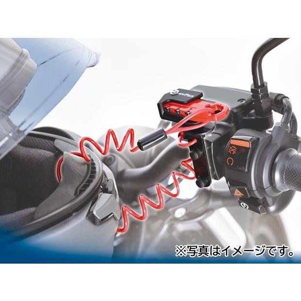 TANAX motofizz タナックス モトフィズ ヘルメット用ワイヤーロック カラー：ホワイト｜webike02｜03