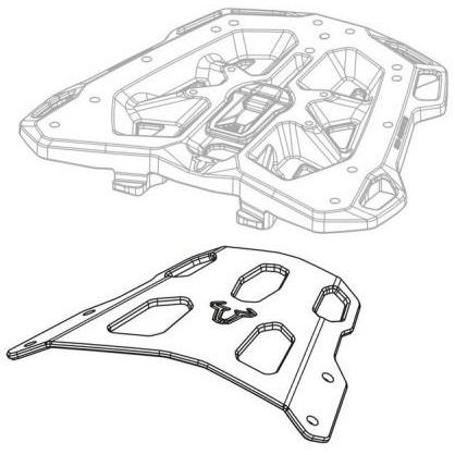 SW-MOTECH SWモテック STREET-RACK(ストリートラック) 701 SUPERMOTO 701ENDURO HUSQVARNA ハスクバーナ リアキャリア 外装