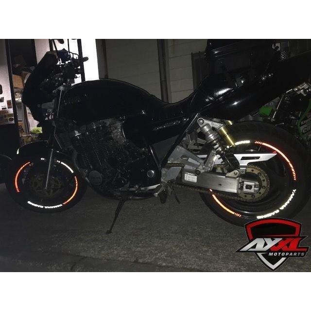 AXXL アクセル 17インチ SP6Y カスタム リムステッカー カラー(ライン)：鏡面ゴールド / カラー(文字の色)：パープル リムステッカー・リムストライプ 外装 |  | 03