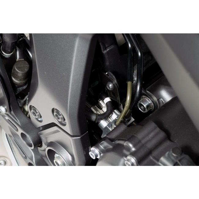 SWAGE-LINE スウェッジライン プロ リア ブレーキホースキット フィッティングカラー：レッド＆ブルー / ホースカラー：クリア YZF-R7 YAMAHA ヤマハ ブレーキ_3