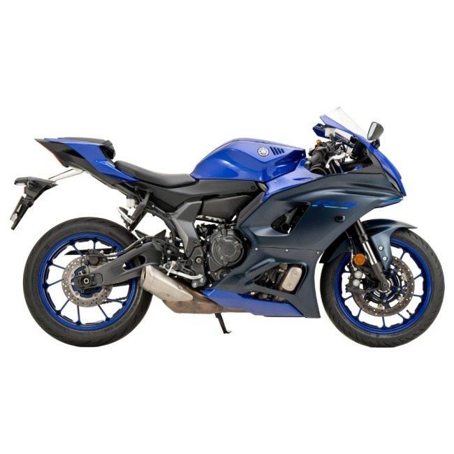 SWAGE-LINE スウェッジライン プロ リア ブレーキホースキット フィッティングカラー：レッド＆ブルー / ホースカラー：クリア YZF-R7 YAMAHA ヤマハ ブレーキ_7