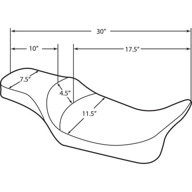 Drag Specialties ドラッグスペシャリティーズ Extended Reach 2-Up Predator Seat［0801-1127］ HARLEY-DAVIDSON ハーレーダビッドソン シート シート関連