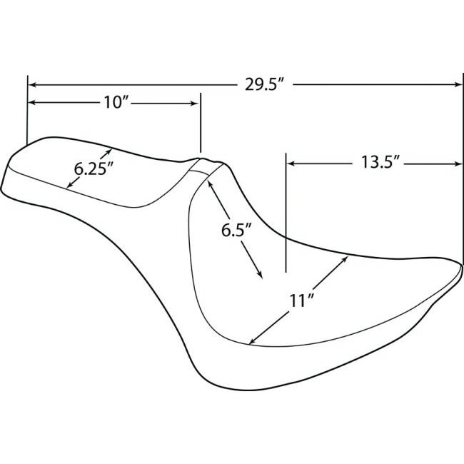 Drag Specialties ドラッグスペシャリティーズ Predator III Seat［0802-1365］ HARLEY-DAVIDSON ハーレーダビッドソン シート シート関連 外装の画像