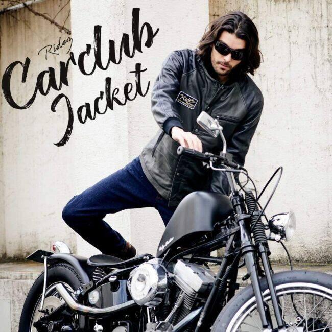 RIDEZ ライズ バイク用 カークラブコート レザージャケット サイズ：M ジャケット アパレルの画像