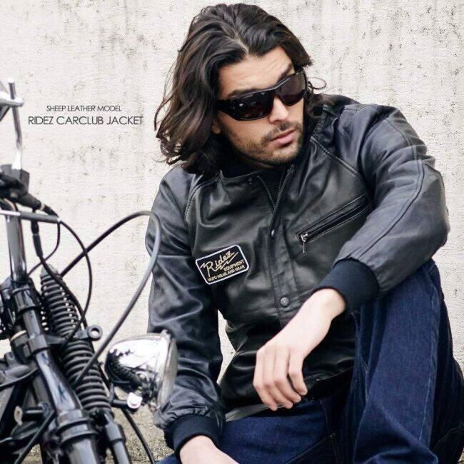 RIDEZ ライズ バイク用 カークラブコート レザージャケット サイズ：L ジャケット アパレルの画像