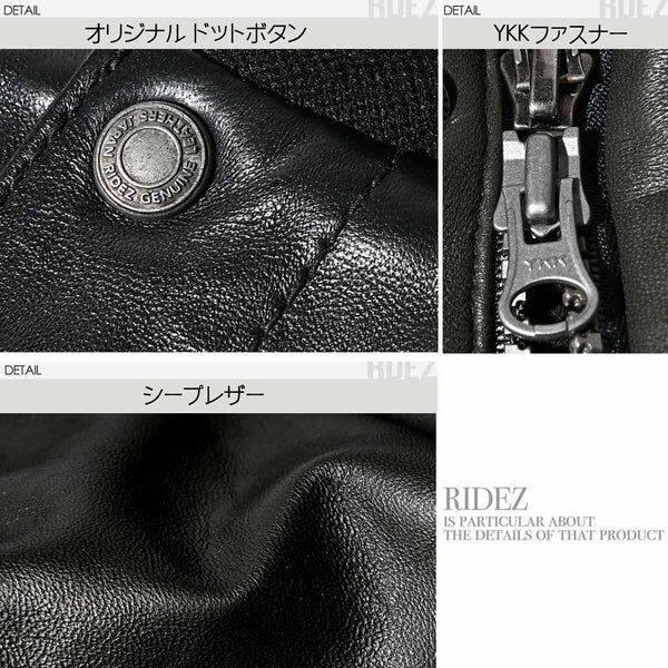 RIDEZ ライズ バイク用 カークラブコート レザージャケット サイズ：L ジャケット アパレルの画像