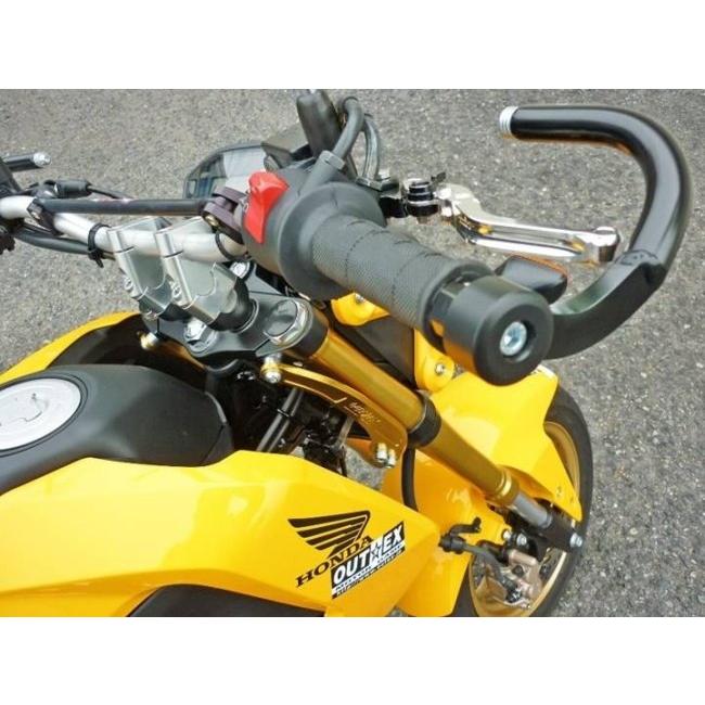 OUTEX アウテックス ステムスタビライザー カラー：アルマイトバフ仕上げ GROM MSX125 HONDA ホンダ サスペンション 足回りの画像