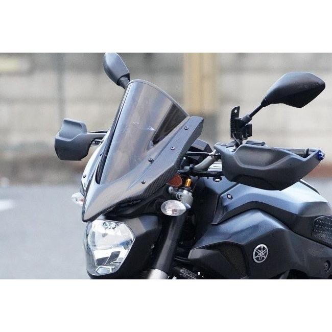 EIGHT(才谷屋) エイト(サイタニヤ) フロントバイザーカウルver2 カラー：クリアースクリーン / タイプ：黒ゲル MT-07 YAMAHA ヤマハ カウル関連 外装