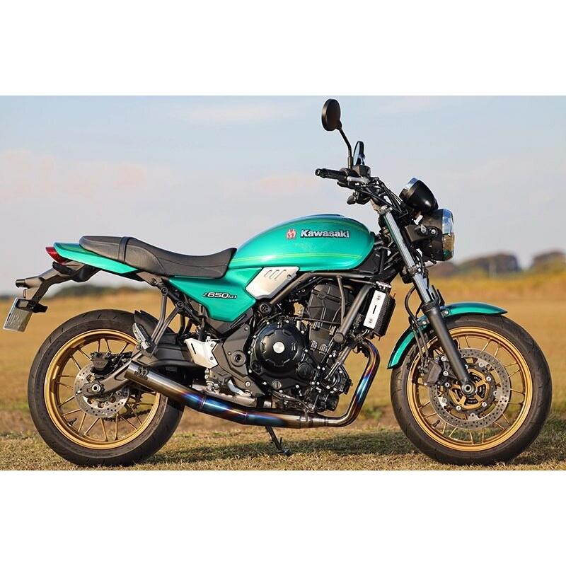 カワサキ W650 SP忠男 フルエキ マフラー SP忠男 スペシャルパーツ忠男 POWERBOX FULL 2in1チタンブルー Z650RS
