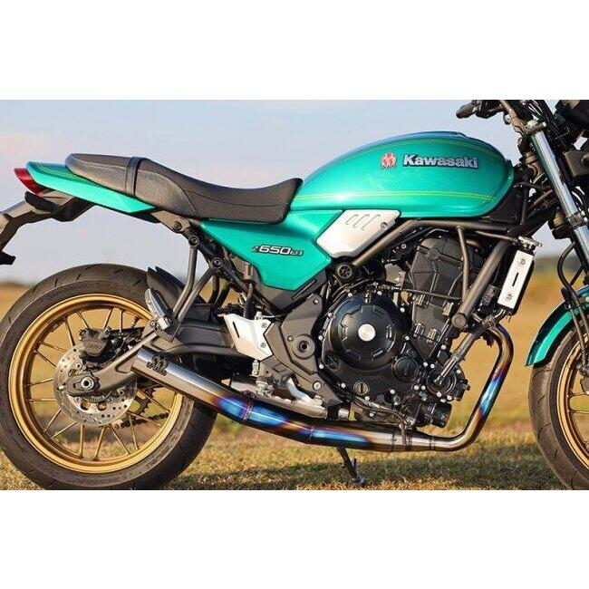 SP忠男 スペシャルパーツ忠男 POWERBOX FULL 2in1チタンブルー Z650RS KAWASAKI カワサキ フルエキゾーストマフラー マフラーの画像