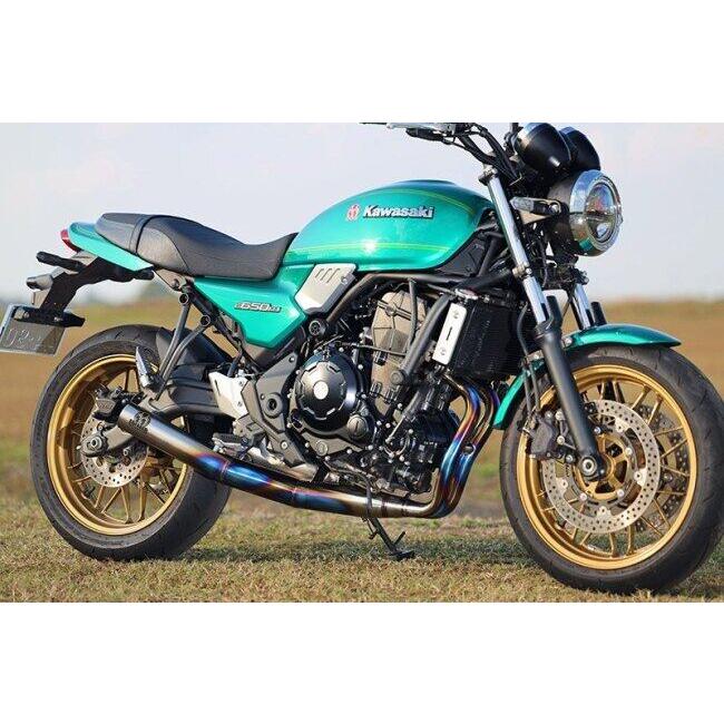 SP忠男 スペシャルパーツ忠男 POWERBOX FULL 2in1チタンブルー Z650RS KAWASAKI カワサキ フルエキゾーストマフラー マフラーの画像