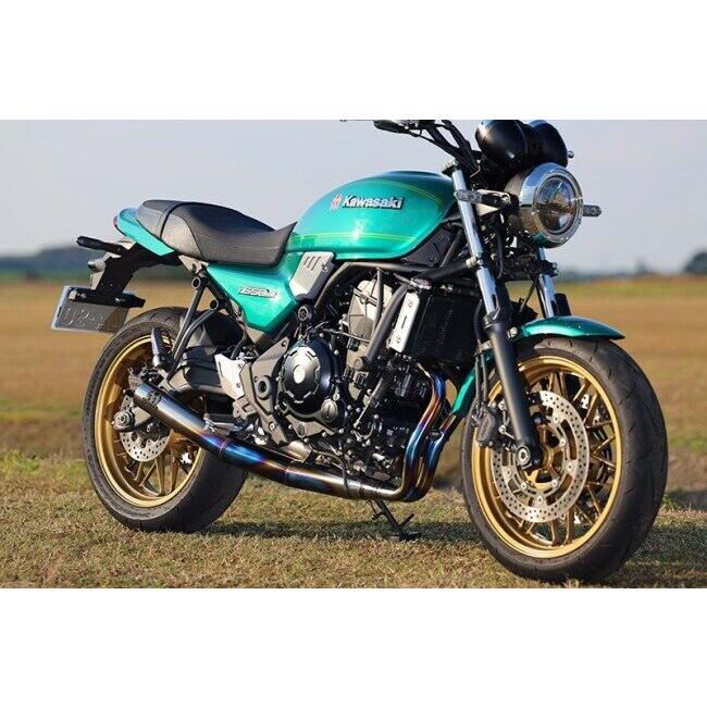 SP忠男 スペシャルパーツ忠男 POWERBOX FULL 2in1チタンブルー Z650RS KAWASAKI カワサキ フルエキゾーストマフラー マフラーの画像