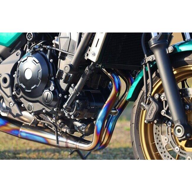 SP忠男 スペシャルパーツ忠男 POWERBOX FULL 2in1チタンブルー Z650RS KAWASAKI カワサキ フルエキゾーストマフラー マフラーの画像