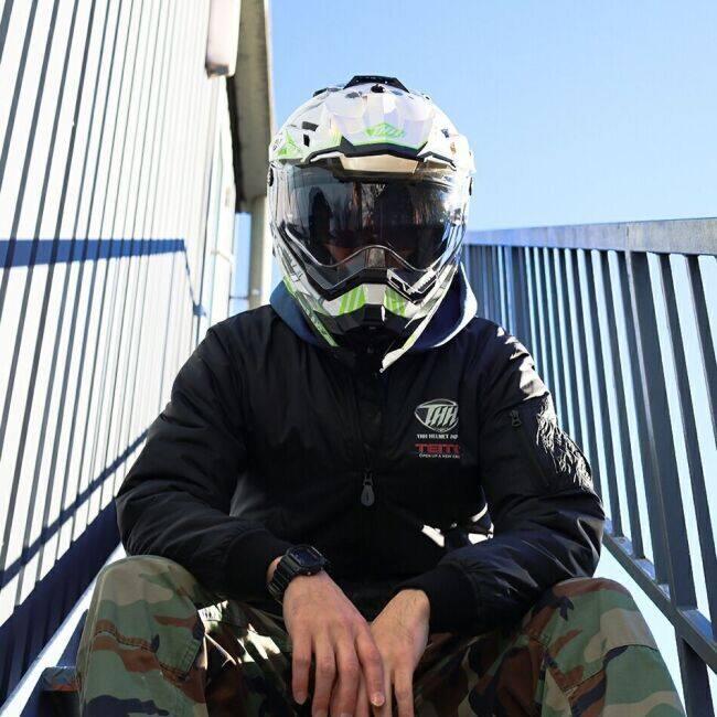 THH ティーエイチエイチ TX-27 バイオーム [ポーラーホワイト] ヘルメット サイズ：XXL(63-64cm) オフロードヘルメット | THH | 15