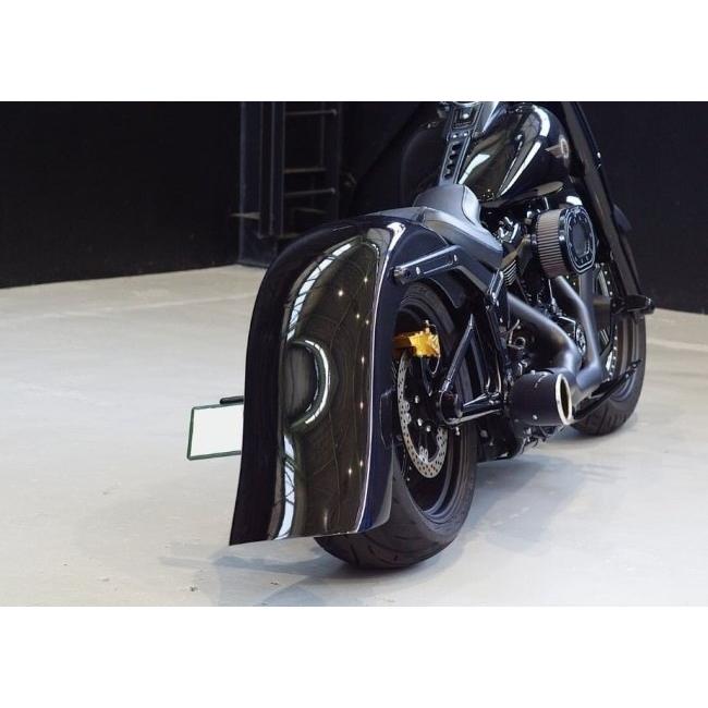 ハーレー　リアフェンダー　2001年式 FLSTF ファットボーイ　カット済黒 Custom Factory Noy's カスタムファクトリーノイズ ロングリヤ