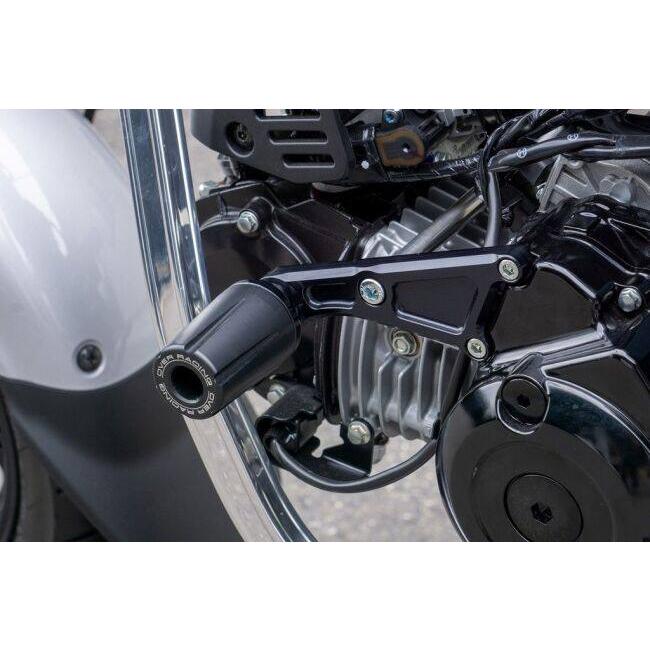 OVER オーヴァー エンジンスライダー カラー：ブラックアルマイト仕上げ DAX125 HONDA ホンダ エンジンスライダー・フレームスライダー フレーム_1