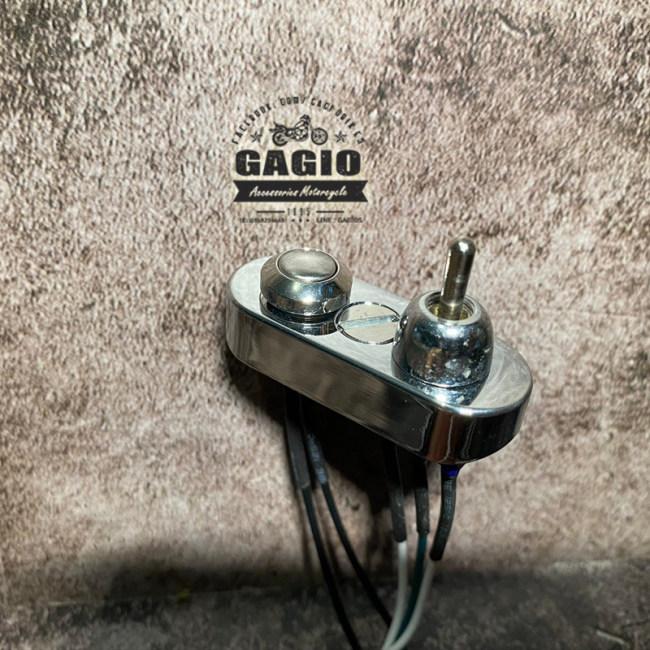 GAGIO MOTOR PARTS ガジオモーターパーツ On - off switch and start with CNC base ハンドルスイッチ・スイッチボックス ハンドル周辺パーツ ハンドルの画像