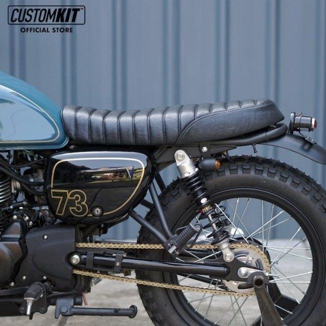 CustomKit カスタムキット Cafe Seat Stripe カラー：Black W175