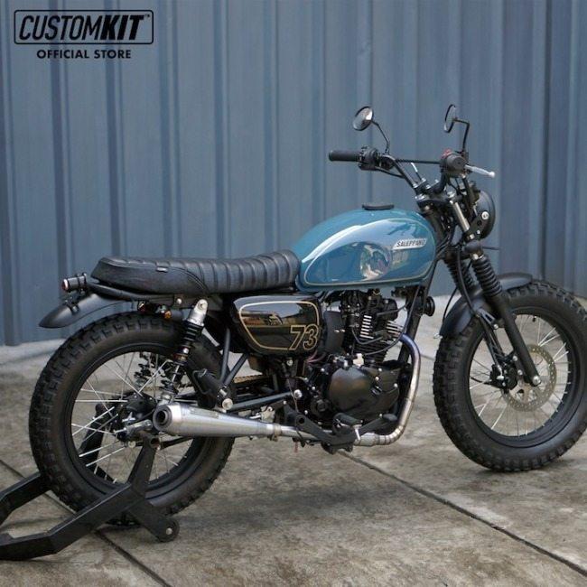 CustomKit カスタムキット Cafe Seat Stripe カラー：Black W175