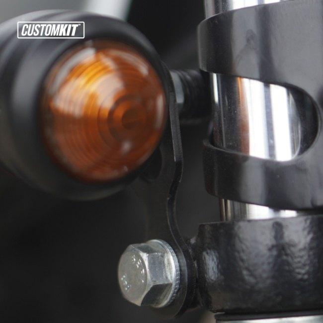 CustomKit カスタムキット Blinker Bracket W175 KAWASAKI カワサキ ウインカーステー・マウント 灯火類 電装系 |  | 02