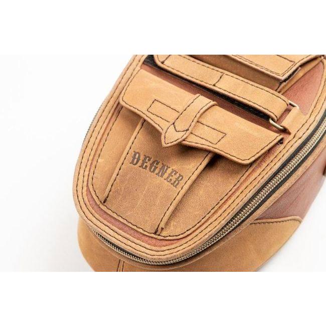 DEGNER デグナー レザーマグネットタンクバッグ／LEATHER MAGNET TANK BAG カラー：ブラウン タンクバッグ 車体用バッグ・ケース_9