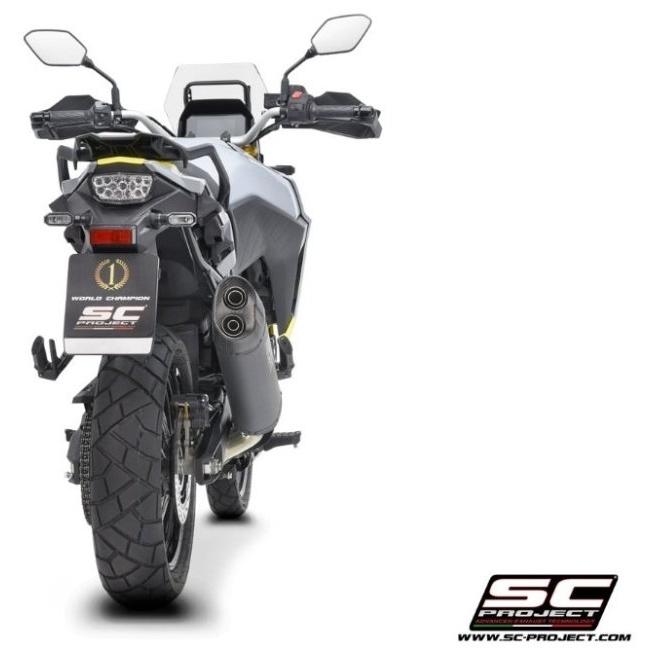 SC-PROJECT SCプロジェクト アドベンチャー スリップオンサイレンサー【公道走行可】 本体材質：チタン (マットブラック塗装) V-STROM 800 DE SE SUZUKI スズキ_4