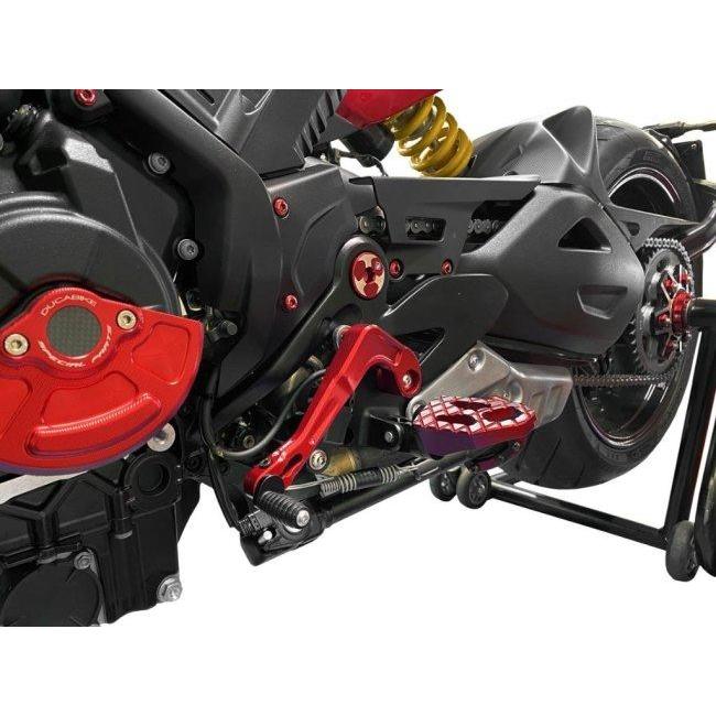 DUCABIKE (DBK) ドゥカバイク (ディービーケー) シフトペダル カラー：レッド DIAVEL V4 DUCATI ドゥカティ ステップ 足回り_4