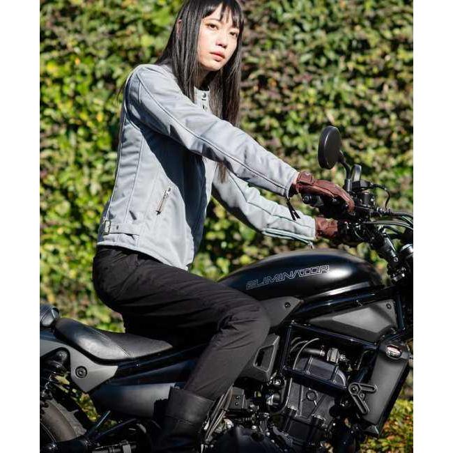 KADOYA メッシュ シングルライダースジャケット LL カドヤ（KADOYA） MR-2 LADY [K'S LEATHER＆K'S PRODUCT] レディース