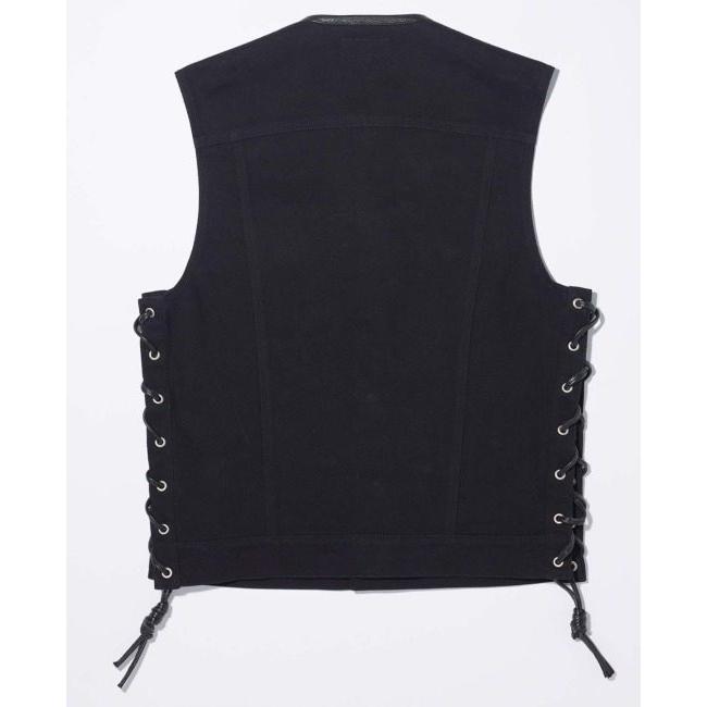 カドヤ - KADOYA SOLID BIKER VEST [K’S LEATHER＆K’S PRODUCT] 大きさ：L 限りない 御召しもの