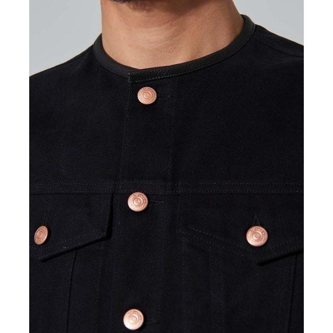 カドヤ - KADOYA SOLID BIKER VEST [K’S LEATHER＆K’S PRODUCT] 大きさ：L 限りない 御召しもの
