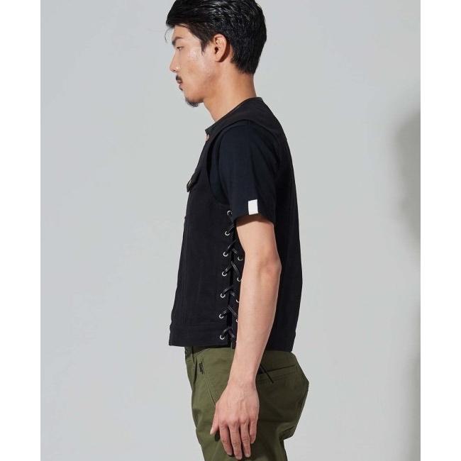 カドヤ - KADOYA SOLID BIKER VEST [K’S LEATHER＆K’S PRODUCT] 大きさ：L 限りない 御召しもの