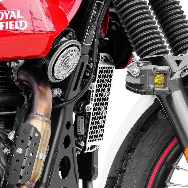 SRC エスアールシー オイルクーラーコアガード タイプ：ブラック Scram 411 ROYAL ENFIELD ロイヤルエンフィールド 冷却関連 エンジンの画像