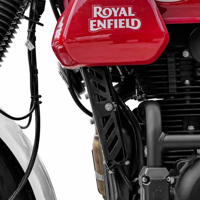 SRC エスアールシー オイルクーラーコアガード タイプ：シルバー Scram 411 ROYAL ENFIELD ロイヤルエンフィールド 冷却関連 エンジンの画像