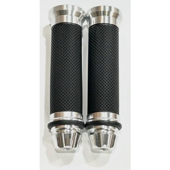 SPUNKY’S スパンキーズ アルミラバーグリップ カラー：シルバー ジャイロキャノピー ジャイロUP ジャイロX HONDA ホンダ グリップ ハンドル | ブランド登録なし | 02