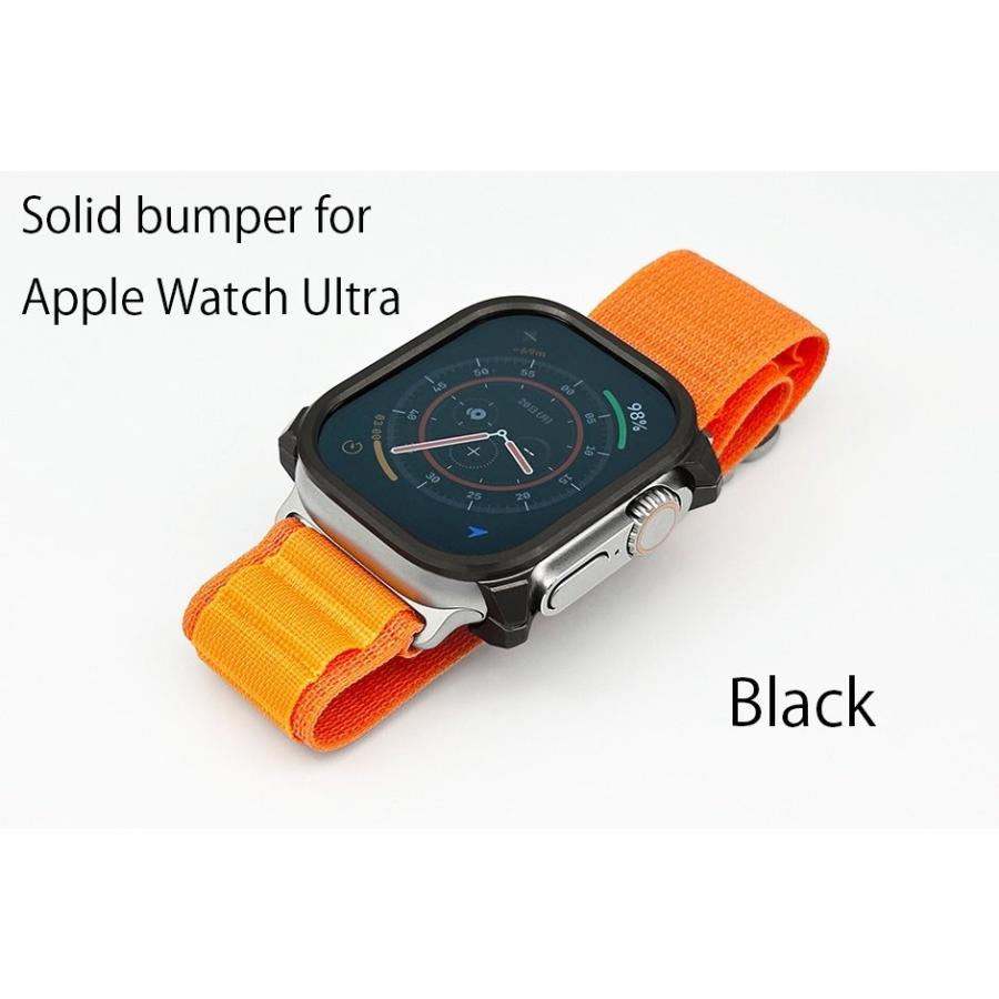 GILD design ギルドデザイン Solid bumper for Apple Watch Ultra／Ultra2用(49mm) カラー：ブラック その他グッズ バイク関連グッズ | GILD design