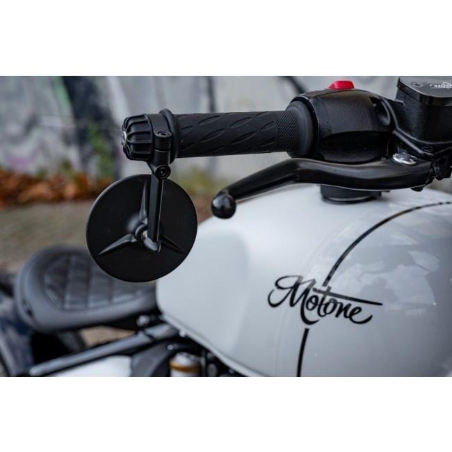 モートーン　バーエンドミラー 100mm 2個セット トライアンフ用 楽天市場】Motone(モートーン) バーエンドミラー TRILINE 100mm