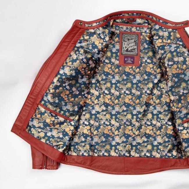 DEGNER デグナー 花山金襴×レザージャケット／Kimono Brocade Leather Jacket サイズ：M｜webike02｜06