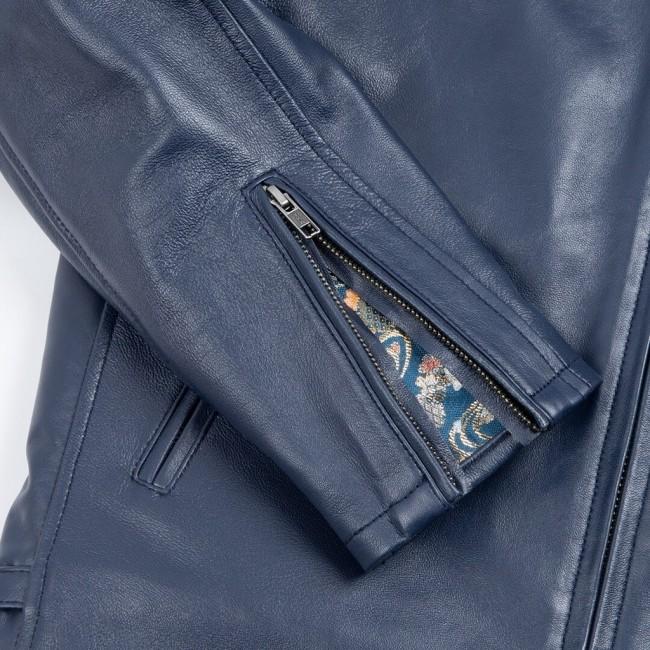 DEGNER デグナー 花山金襴×レザージャケット／Kimono Brocade Leather Jacket サイズ：XL｜webike02｜11