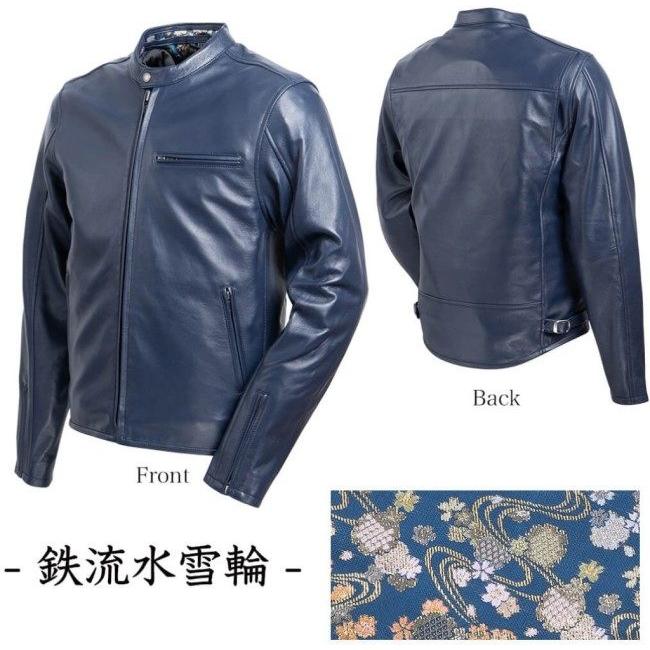 DEGNER デグナー 花山金襴×レザージャケット／Kimono Brocade Leather Jacket サイズ：XL｜webike02｜14