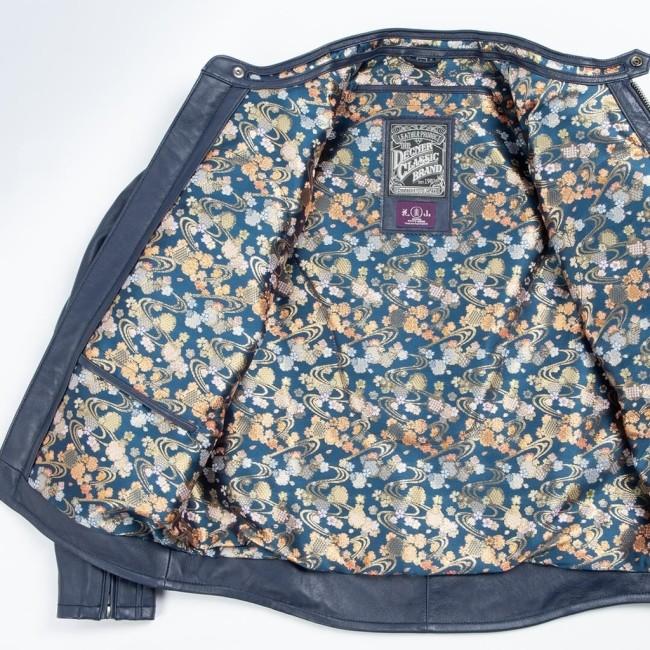DEGNER デグナー 花山金襴×レザージャケット／Kimono Brocade Leather Jacket サイズ：XL｜webike02｜08