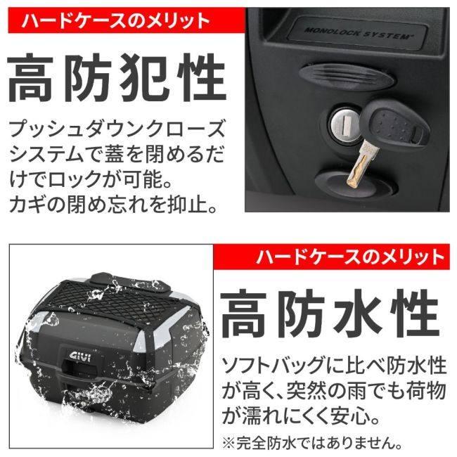 GIVI（ジビ） モノロックケース B45＋ トップケース・テールボックス