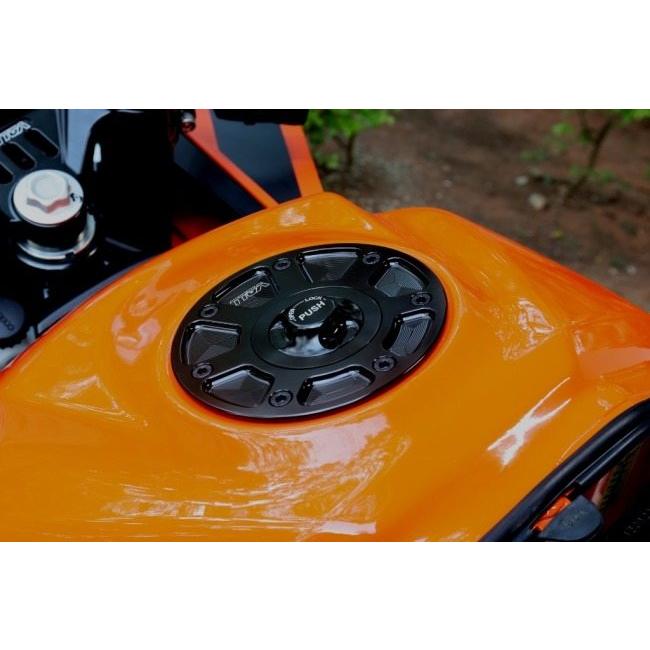 TYGA PERFORMANCE タイガパフォーマンス Tank Filler Cap，Keyless，Racing Type，KTM，7 Hole (Rear Filler Hole Type) RC390 RC200 RC125｜webike02｜06