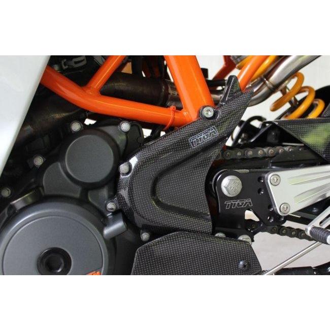 TYGA PERFORMANCE タイガパフォーマンス Sprocket Cover，(Carbon)，KTM Duke 250 and 390 390DUKE 250DUKE KTM KTM KTM KTM｜webike02｜02